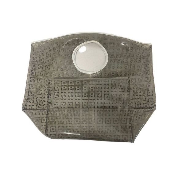 Trina Turk Clear Grey and White Large Tote Bag Branded - Picture 7 of 11